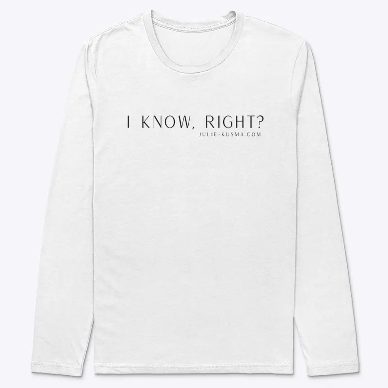 Line Please "I Know" Black font