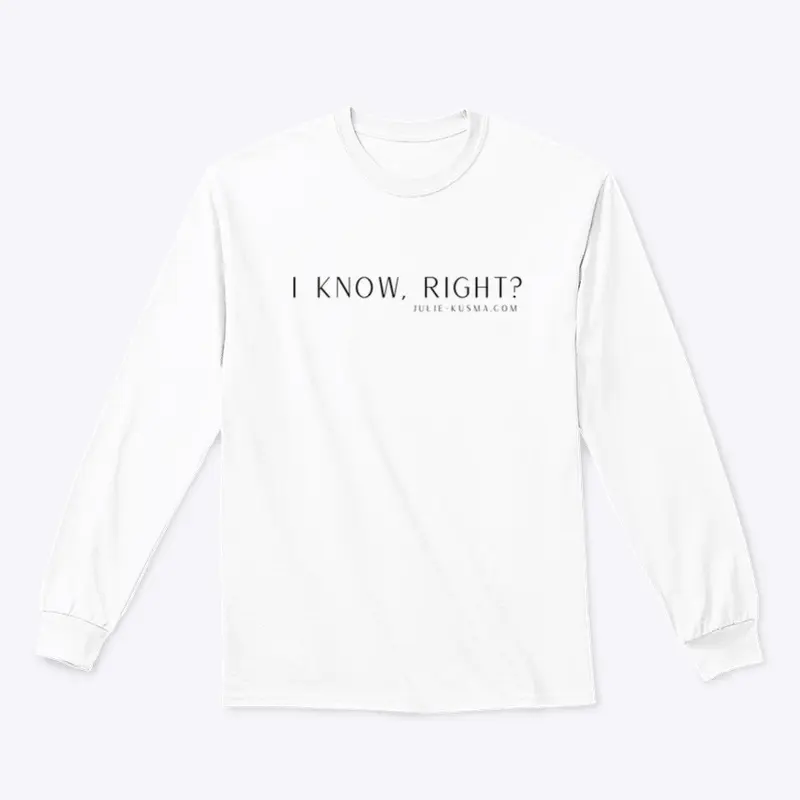 Line Please "I Know" Black font