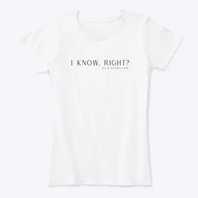 Line Please "I Know" Black font