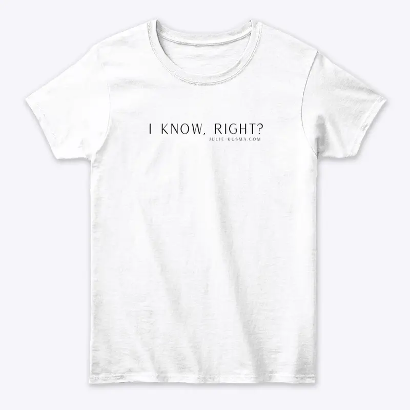 Line Please "I Know" Black font